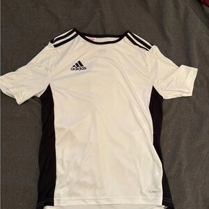 Adidas Climalite White and Black Athletic Shirt